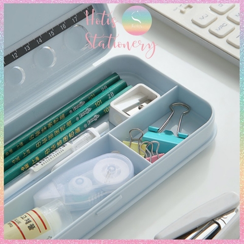 Hộp bút nhựa Hotis Robot Pencil Box thiết kế đơn giản xinh xắn