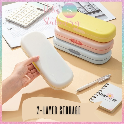 Hộp bút nhựa Hotis Robot Pencil Box thiết kế đơn giản xinh xắn