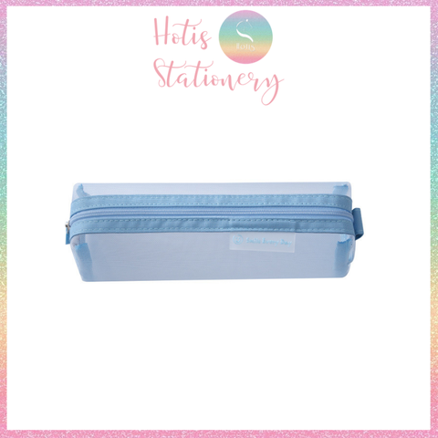 [HOTIS] Túi lưới đựng bút trong suốt gam màu retro sang chảnh hiện đại