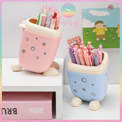 [HOTIS] Ống đựng bút Leopard da báo màu dễ thương trang trí bàn học