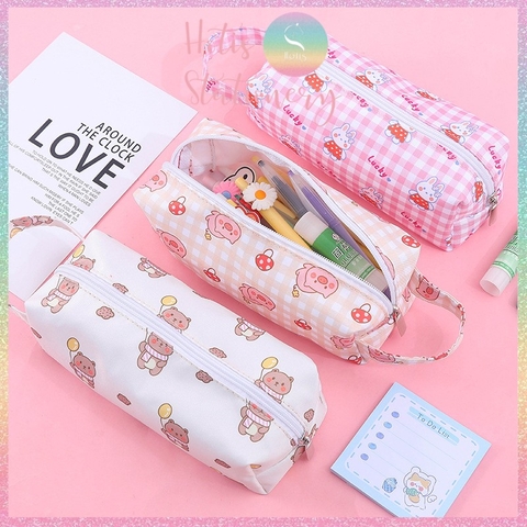 Túi đựng bút hoạt hình bằng vải poly 2 lớp không thấm nước