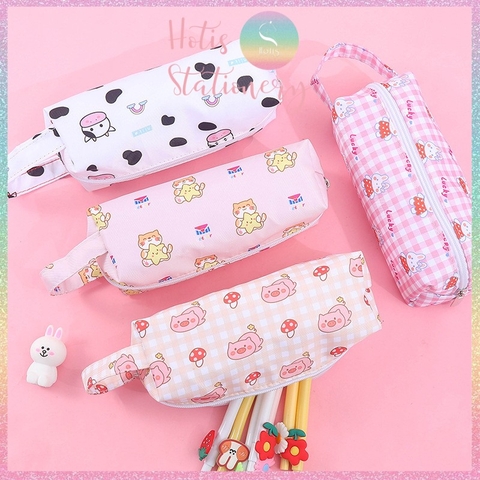 Túi đựng bút hoạt hình bằng vải poly 2 lớp không thấm nước