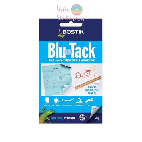 [HOTIS] Đất sét dán dính Poster Blutack Bostik 75g dính tường mà không cần khoan đục