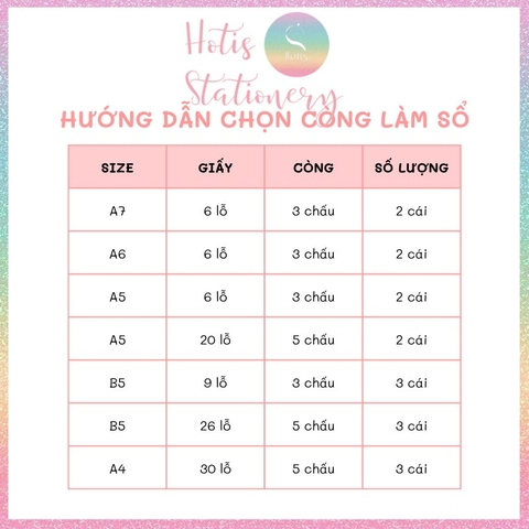 [HOTIS] Combo 100 Thanh còng nhựa mini 3 & 5 chấu trong suốt - Binder A7/ A6/ A5/ B5/ A4