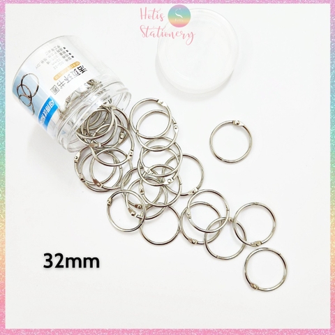 [HOTIS] Set 10 cái Khoen tròn làm flashcard, đóng gáy, khoen còng inox, khoen chắc chắn