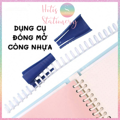 [HOTIS] Dụng cụ đóng mở còng nhựa binder sổ gáy còng nhựa thao tác nhanh chóng