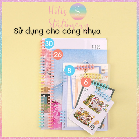 [HOTIS] Dụng cụ đóng mở còng nhựa binder sổ gáy còng nhựa thao tác nhanh chóng