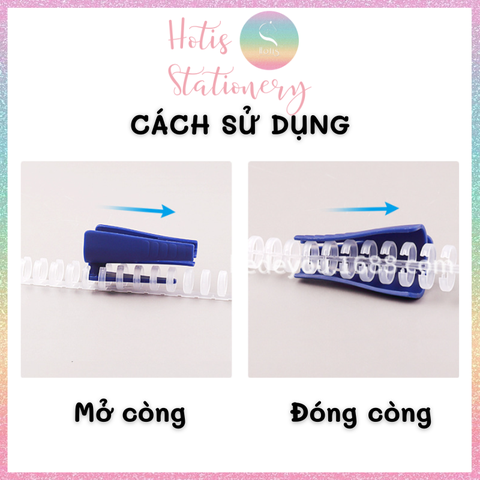 [HOTIS] Dụng cụ đóng mở còng nhựa binder sổ gáy còng nhựa thao tác nhanh chóng