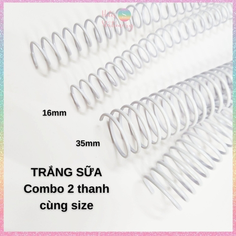 [HOTIS] Combo 2 thanh còng lò xo KW-TriO gáy lò xo 16mm, 35mm làm sổ còng A5, B5, A4