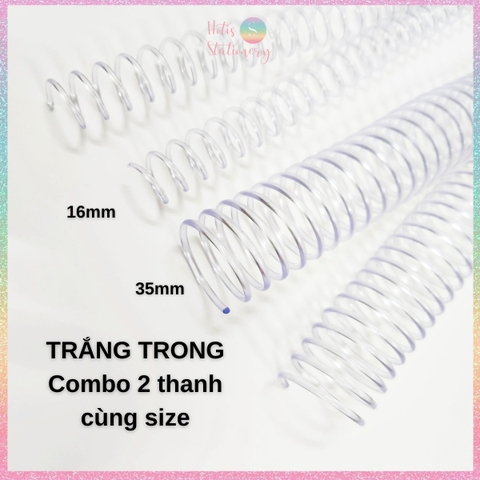 [HOTIS] Combo 2 thanh còng lò xo KW-TriO gáy lò xo 16mm, 35mm làm sổ còng A5, B5, A4