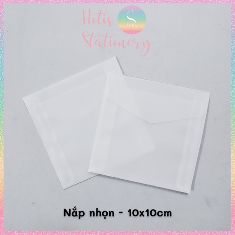 [HOTIS] Set 10 cái Bìa thư giấy can trong suốt đựng thư, thiệp cưới, card, voucher