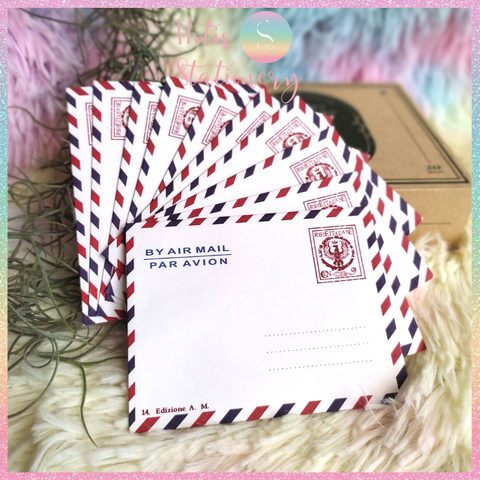 [HOTIS] Set 10 bìa thư mini giấy kraft phong cách cổ điển châu Âu