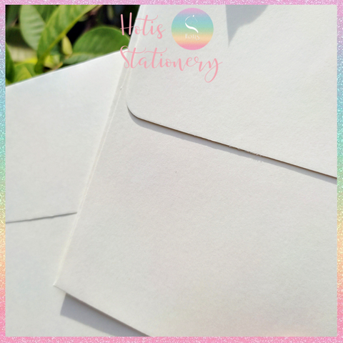 [HOTIS] Set 10 Bìa thư trơn nắp bằng 120gsm - Màu trắng/ đen/ kraft - 17.5x12.5cm