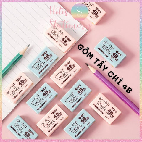 [HOTIS] Gôm tẩy chì 4B in hình gấu xinh xắn