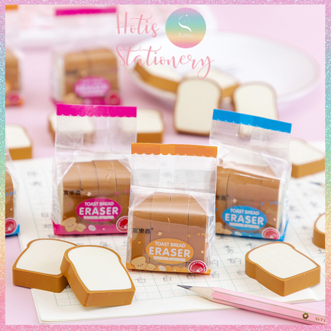 [HOTIS] Gôm tẩy chì hình dồ ăn siêu cute bánh mì sandwich Toast Bread, khoai tay chiên French Fries