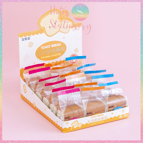 [HOTIS] Gôm tẩy chì hình dồ ăn siêu cute bánh mì sandwich Toast Bread, khoai tay chiên French Fries