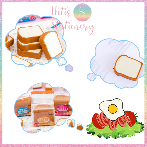 [HOTIS] Gôm tẩy chì hình dồ ăn siêu cute bánh mì sandwich Toast Bread, khoai tay chiên French Fries