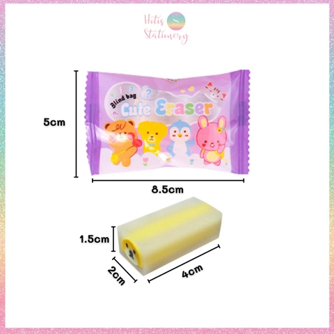 [HOTIS] Túi mù test nhân phẩm Blind Bag Gôm tẩy hình thú ngộ nghĩnh đáng yêu