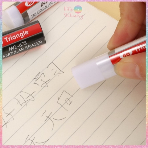 [HOTIS] Gôm tẩy chì tam giác 4B tẩy chì trắng đen ít vụn phù hợp học sinh sinh viên