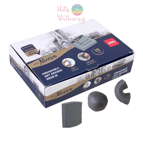 [HOTIS] Gôm tẩy đất sét mỹ thuật cao cấp Deli Nuevo phù hợp vẽ chì phác thảo có thể nhào nặn không vụn tẩy
