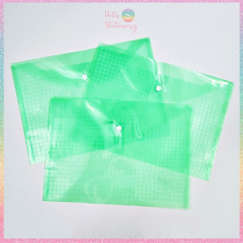 [HOTIS] Bìa nút đựng tài liệu A4 in màu họa tiết hoạt hình, sọc trơn - Nhiều mẫu