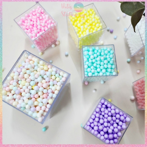 [HOTIS] Hạt xốp màu macaron trang trí hộp quà tặng, xốp lót hộp, xốp phủ bóc quà