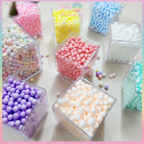 [HOTIS] 1KG Hạt size trung 4-6mm - Hạt xốp màu macaron trang trí hộp quà tặng, xốp lót hộp, xốp phủ bóc quà