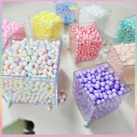 [HOTIS] 1KG Hạt size trung 4-6mm - Hạt xốp màu macaron trang trí hộp quà tặng, xốp lót hộp, xốp phủ bóc quà