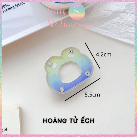 [HOTIS] Khung acrylic mini hoạt hình trong suốt khóa nam châm đựng ảnh thẻ để bàn