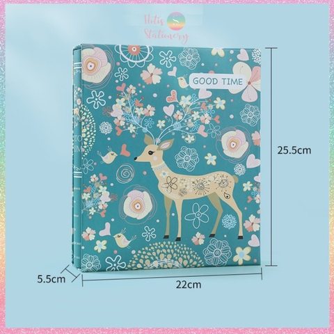 [HOTIS] Album đựng 200 ảnh 12x16cm có kèm hộp đựng cao cấp - KT 22x25.5x5.5cm