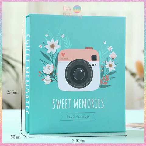 [HOTIS] Album đựng 200 ảnh 12x16cm có kèm hộp đựng cao cấp - KT 22x25.5x5.5cm