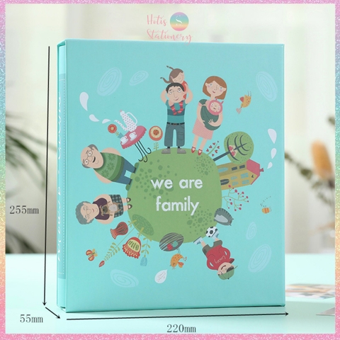 [HOTIS] Album đựng 200 ảnh 12x16cm có kèm hộp đựng cao cấp - KT 22x25.5x5.5cm