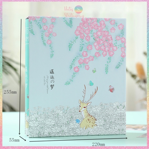 [HOTIS] Album đựng 200 ảnh 12x16cm có kèm hộp đựng cao cấp - KT 22x25.5x5.5cm