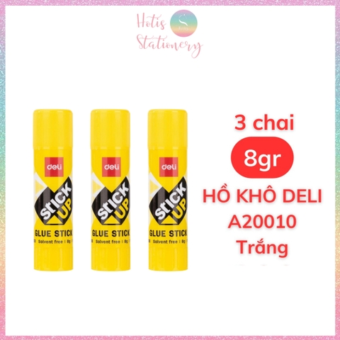 [HOTIS] Hồ khô 8g/ 15g/ 36g Deli Glue Stick 3 màu chai lớn tiết kiệm hơn