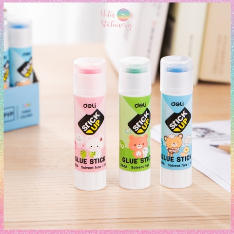[HOTIS] Hồ khô 8g/ 15g/ 36g Deli Glue Stick 3 màu chai lớn tiết kiệm hơn