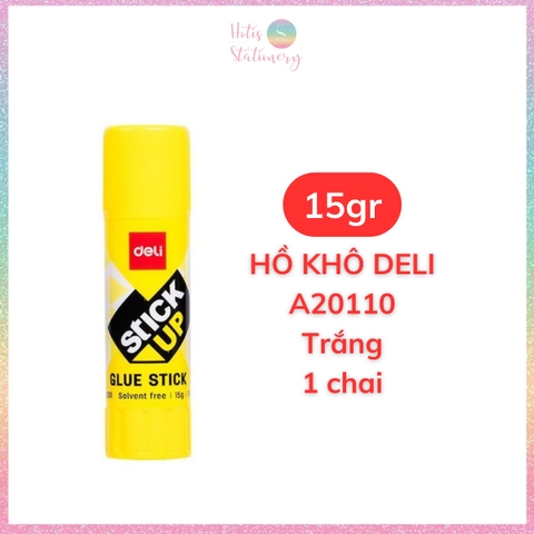 [HOTIS] Hồ khô 8g/ 15g/ 36g Deli Glue Stick 3 màu chai lớn tiết kiệm hơn