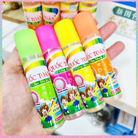 Keo dán giấy Quốc Toàn hồ dán độ dính cao, không độc hại - Chai 30ml