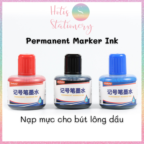 [HOTIS] Mực bút lông dầu Chotune Permanent Marker Ink - Lọ 50ml