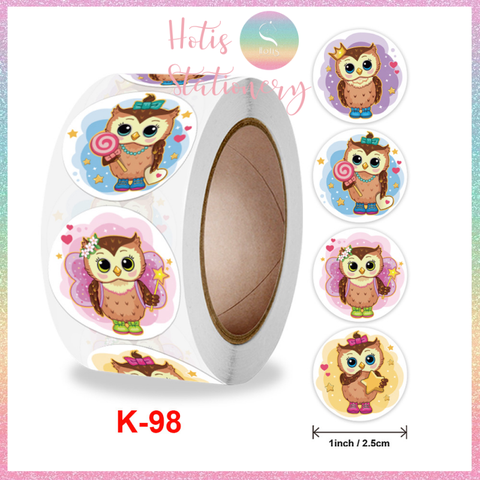 [HOTIS] Sticker Cuộn 500 Nhãn Dán Khen Thưởng Học Sinh - Tạo Động Lực, Kích Thích Học Tập, Phù Hợp Giáo Viên & Phụ Huynh