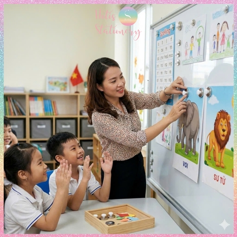 [HOTIS] Set 10 viên nam châm cục dính bảng từ, giáo cụ dạy học, tiểu học