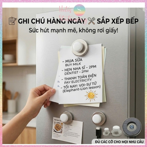 [HOTIS] Set 10 viên nam châm cục dính bảng từ, giáo cụ dạy học, tiểu học