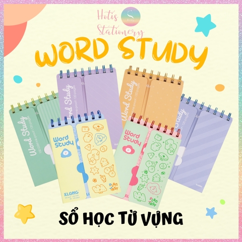 [HOTIS] Sổ học từ vựng Word Study KLong A6 - 120 trang