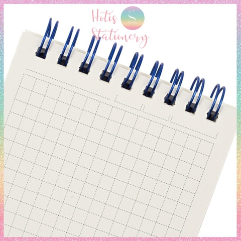 [HOTIS] Sổ lò xo kép size mini B7 Caro 120 trang MS934