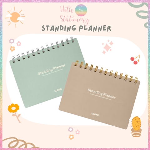 [HOTIS] Sổ Kế Hoạch Lò Xo Kép Standing Planner B6 160 Trang - Sổ Để Bàn Tiện Lợi, Giấy 100GSM, Thiết Kế Đứng Đa Năng