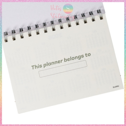 [HOTIS] Sổ Kế Hoạch Lò Xo Kép Standing Planner B6 160 Trang - Sổ Để Bàn Tiện Lợi, Giấy 100GSM, Thiết Kế Đứng Đa Năng