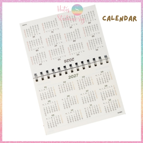 [HOTIS] Sổ Kế Hoạch Lò Xo Kép Standing Planner B6 160 Trang - Sổ Để Bàn Tiện Lợi, Giấy 100GSM, Thiết Kế Đứng Đa Năng