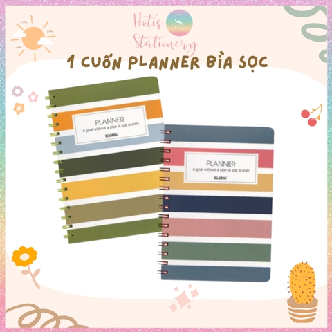 [HOTIS] Sổ Kế Hoạch Lò Xo Kép Standing Planner B6 160 Trang - Sổ Để Bàn Tiện Lợi, Giấy 100GSM, Thiết Kế Đứng Đa Năng