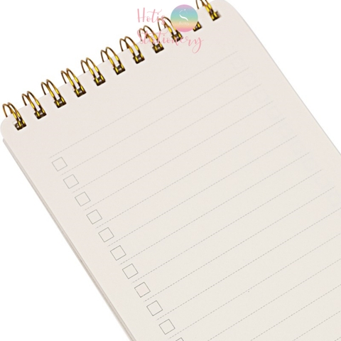 [HOTIS] To Do List Sổ lò xo kép bìa nhựa trong suốt B6 120 trang