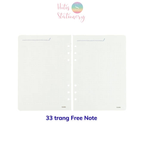 Ruột sổ kế hoạch A5 6 lỗ 96 trang KLONG Paper Planner ruột giấy refill bìa còng
