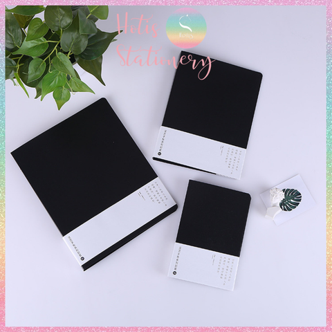 [HOTIS] Color Binder - Bìa còng nâu/ đen/ trắng - A6/ A5/ B5/ A4 (Không kèm giấy)